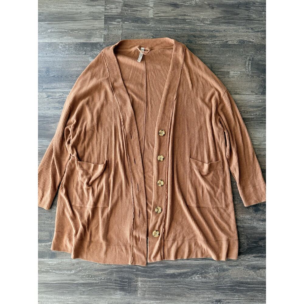 Free People Women's Button-Up Fall Cardigan Sweater (Size Small)